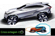 全新RAV4荣放的Cross octagon，每一笔都刚劲有力